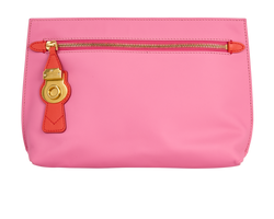 Wristlet Clutch, Leather, Pink/Orange, TIVPIC1264, 3*